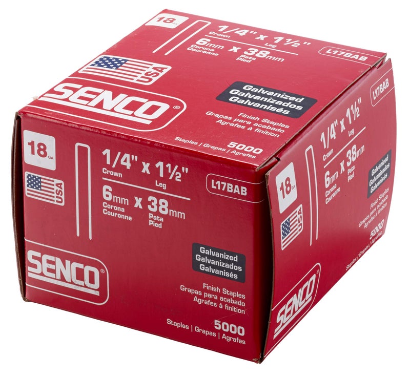 Senco, L17BAB, Staple, 18 ga, 1-1/2 in, PK5000 - Image 3